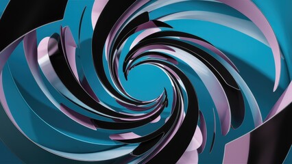 Poster - Abstract Blue Background with Black and Violet Colors for Creative Design Ideal for Product Display or Artwork Showcase