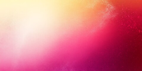 Canvas Print - Grainy gradient background red pink yellow noise texture, abstract vibrant backdrop