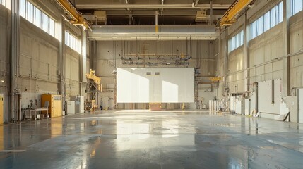 Poster - Symphony of Assembly, an exploration of modern manufacturing, showcasing intricate processes, dynamic teamwork, and the harmonious blend of technology and craftsmanship.