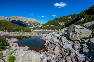 Summer landscape photography of the Pirin Mountains, Bulgaria. One of the most popular travel destination in Balkan Peninsula.