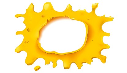 Wall Mural - Yellow Liquid Splashes