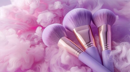 Wall Mural - makeup brushes 