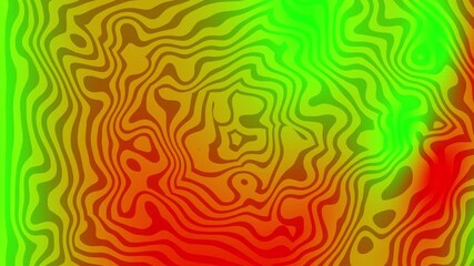 Poster - Abstract background liquid motion in green and red colors.