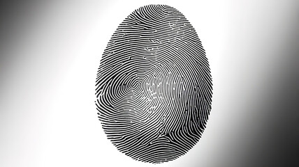 Poster - Macro photo fingerprint