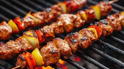 Sticker - Grilled skewers of meat and vegetables