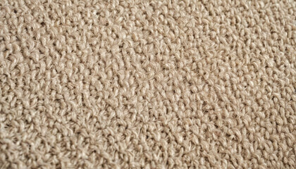 Poster - Close-Up of Dark Brown Textured Fabric