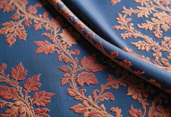 Poster - Close-Up of Dark Brown Textured Fabric