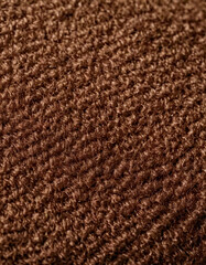 Poster - Close-Up of Dark Brown Textured Fabric