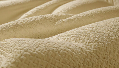 Poster - Close-Up of Dark Brown Textured Fabric