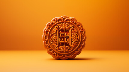 Wall Mural - Delicious mooncake 3D illustration material
