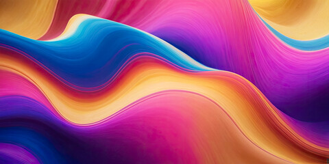 Wall Mural - Abstract Colorful Liquid Waves