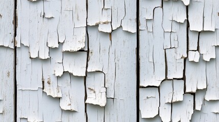 Wall Mural - Detailed close-up of aged white wood showcasing cracks, grey tones, and visible grain, ideal for rustic or vintage design projects SEAMLESS PATTERN