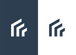 © vicky - letter R roof or roof signal logo concept vector icon