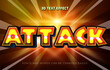 © afpriom - Attack 3d editable text effect style