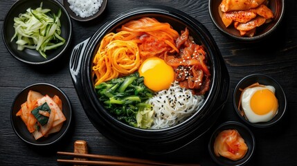 Poster - Bibimbap - Traditional Korean food