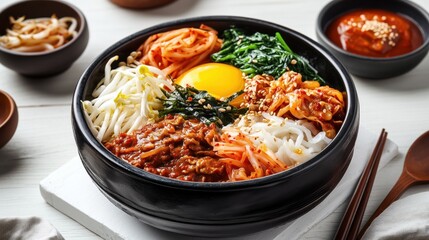 Wall Mural - Bibimbap - Traditional Korean food