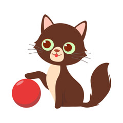 Sticker - cute little cat with good quality and design