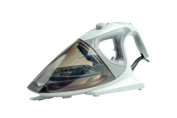 Compact steam iron appliance Isolated On Transparent Background