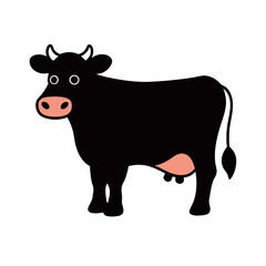 Poster - a Dairy Cow vector illustration