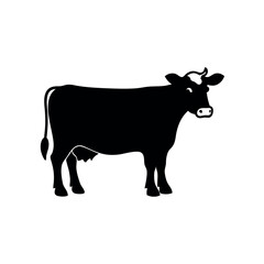 Sticker - a Dairy Cow vector illustration