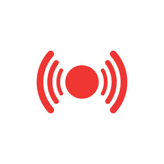 Poster - Live stream button icon in flat style. Webinar vector illustration on isolated background. Streaming sign business concept.