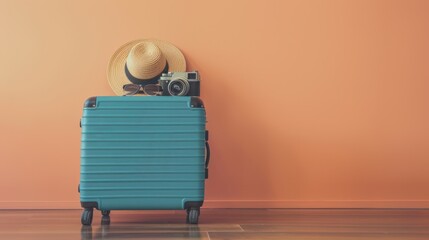 The Blue Travel Suitcase