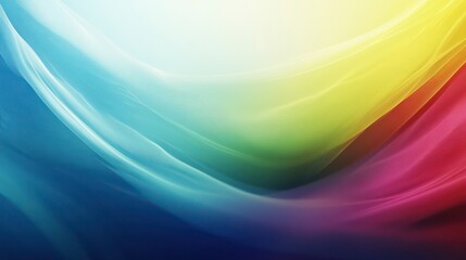 Wall Mural - rainbow suspended waves abstract wallpaper background