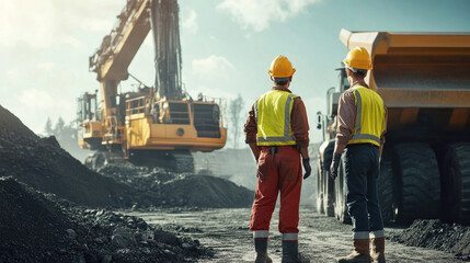 Engineers Overseeing Aggregate Production with State-of-the-Art Machinery