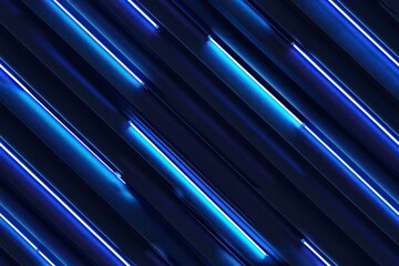 Wall Mural - blue neon pattern lines background