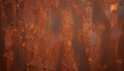 Wall Mural - brown rust background corrosion on a metal surface