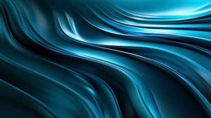 Wall Mural - trendy flow abstract wallpaper background in deep light blue colors