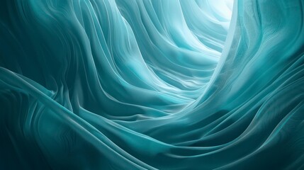 Wall Mural - trendy flow abstract wallpaper background in deep light blue colors
