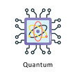 © Optima GFX - Quantum Vector Flat Icon Design illustration Symbol on White background EPS 10 File