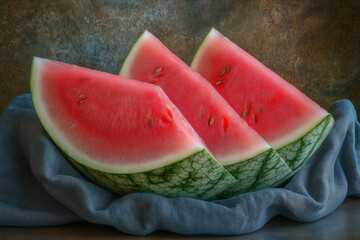 Canvas Print - Seedless watermelon