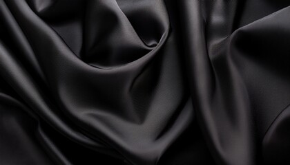 Sticker - black fabric cloth background texture