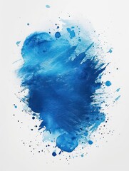 Wall Mural - blue watercolor taint implying cloud aspects on a white background