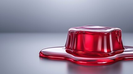 gelatin melting on a steel plate