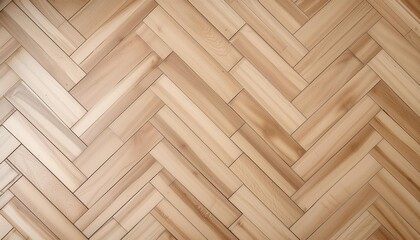 Wall Mural - photo of a light wood herringbone parquet floor texture