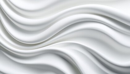 Canvas Print - smooth white waves texture