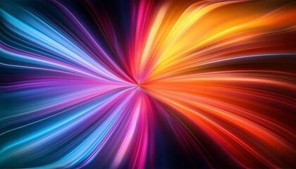 Wall Mural - moving colorful abstract background dynamic neon effect design template for poster and cover