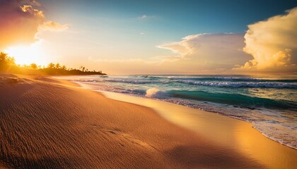 Wall Mural - at the beach in the evening