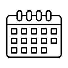 Sticker - Calendar line icon