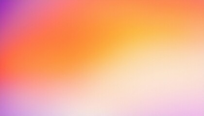 Wall Mural - abstract light pastel summer color gradient background grainy orange white purple white noise texture backdrop banner poster header cover design