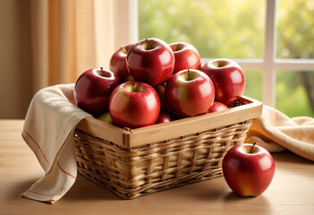 apple in basket