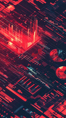 abstract background with code