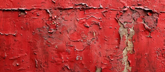 Leinwandbilder - Texture of a red wall providing a background with ample space for a copy paste image