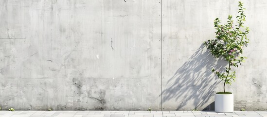 Aufkleber - Empty copy space image featuring a simple background wall with a vivid white concrete texture pattern for your text