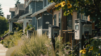 Smart electric meters in residential neighborhoods