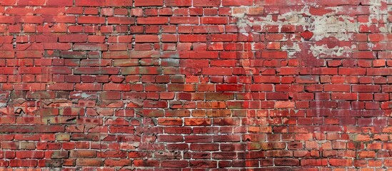 Aufkleber - Background texture with a red brick wall for a copy space image