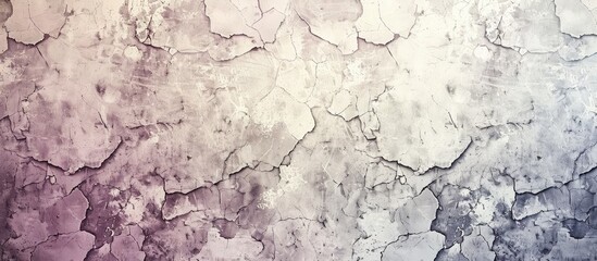 Aufkleber - Retro style wall banner with a grungy white natural stone or cement texture as a background for copy space image